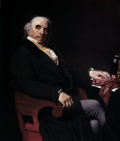 Retrato do Cavaleiro de Nanteuil Lanorville (1754-1834) Administrador Geral da Royal Messageries Painting of Amable Pagnest (1790-1819) 1817 Sun. 1,29 X 1,02 m de Amable Pagnest