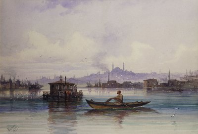 No Bósforo, 1865 de Amadeo Preziosi