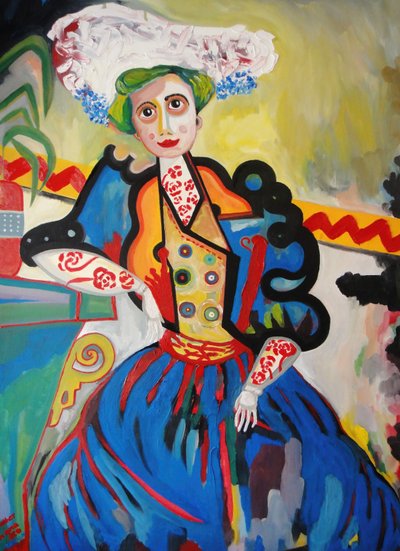 Uma Mulher (óleo sobre tela) de Amadeu de Souza Cardoso
