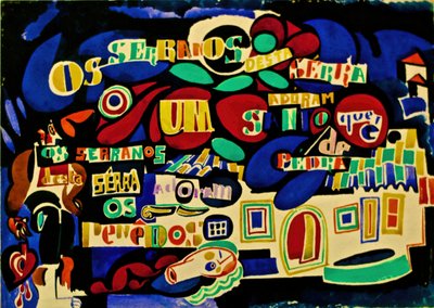 Poema Serrana a Cores, c.1915 (aguarela sobre papel) de Amadeu de Souza-Cardoso