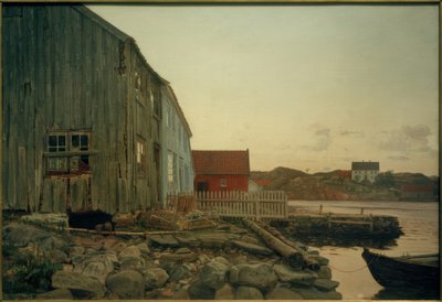A cabana de um pescador, Altes Hellesund de Amaldus Nielsen