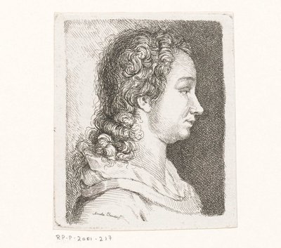 Retrato da mulher do artista Georg Friedrich Schmidt de Amalie Baader