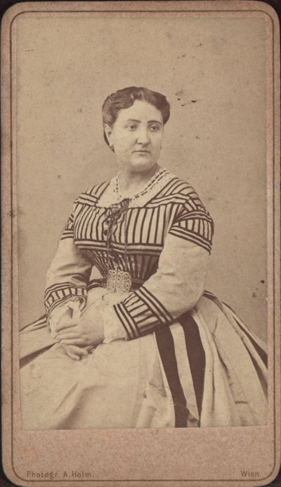 Retrato da cantora de ópera Carlotta Patti 1835-1889. de Amand Helm