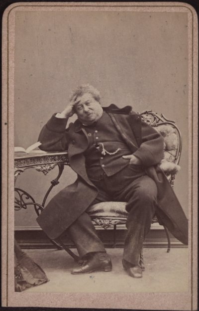 O autor Alexandre Dumas pai 1802-1870, ca 1868. de Amand Helm