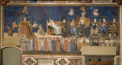 Alegoria do Bom Governo Ciclo de afrescos A Alegoria do Bom e do Mau Governo, 1338-1339 de Ambrogio Lorenzetti