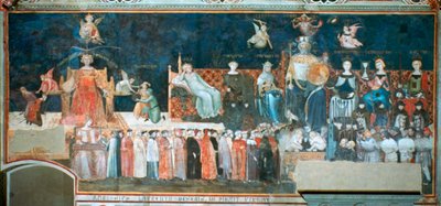 Alegoria do bom governo, 1338-1340 de Ambrogio Lorenzetti