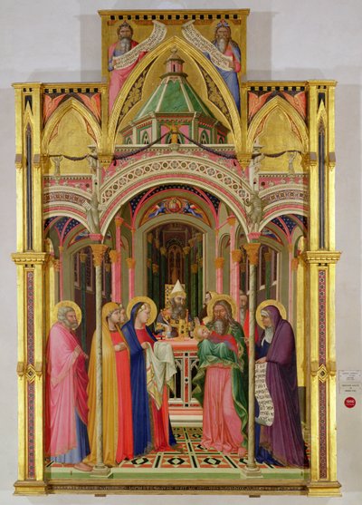 A apresentação no templo, 1342 (tempera no painel) de Ambrogio Lorenzetti