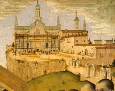 Bau der Certosa di Pavia, von Ambrogio da Fossano genannt Bergognone (1453-1523 ca.), Italien 15. Jahrhundert, Detail von Ambrogio da Fossano (c.1460-1523)