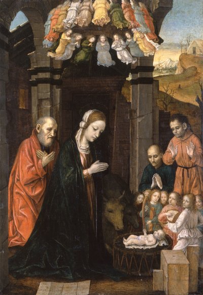 Adoração dos Pastores de Ambrogio da Fossano (c.1460 1523)