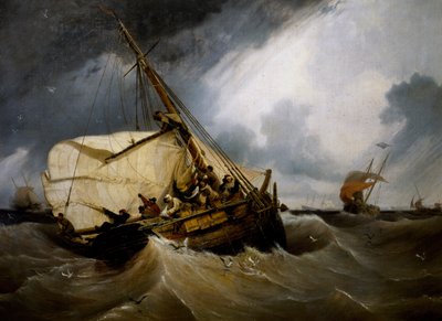 Pesca do bacalhau de Ambroise Louis Garneray