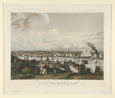 Vista do Porto de Baltimore de Ambroise Louis Garneray