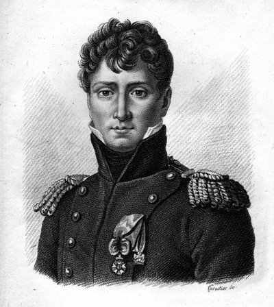 Auguste de Colbert (1777-1809), general francês em "Portraits des Général Français". Gravado por Ambroise Tardieu em 1818. Coleção Stella de Ambroise Tardieu