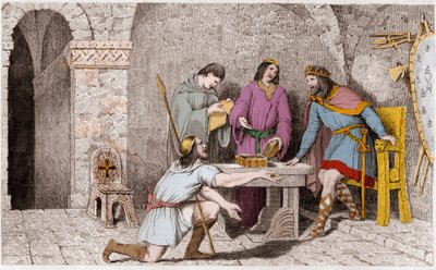 Childeric I (d481) e a História das Duas Metades da Moeda de Ouro - Childeric I, antes de deixar a França, tinha levado metade de uma peça de ouro, a outra metade da qual tinha dado a Guyeman - Cerca de seis a oito anos depois, Guyeman, vendo os espíritos  de Ambroise Tardieu