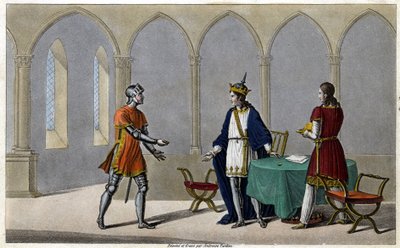 Childeric I, antes de deixar a França, tinha levado metade de uma peça de ouro, a outra metade da qual ele tinha dado a Guyeman. Cerca de seis a oito anos depois, Guyeman, vendo os espíritos trazidos de volta a favor de Childeric, enviou-lhe a outra metade de Ambroise Tardieu