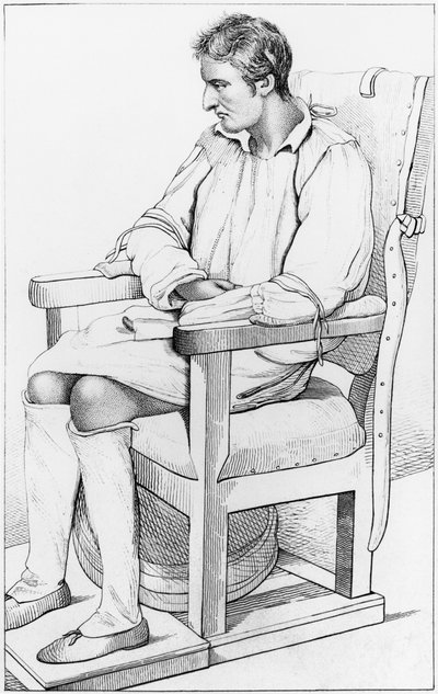 Demência, ilustração de &39;Doenças Mentais Consideradas Médicas, Higiênicas e Médico-Legais&39; por Etienne Esquirol (1772-1840) 1838 de Ambroise Tardieu