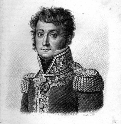 General Barão Gilbert Desiree Joseph Bachelu. (1777-1849).in "Portraits of the French Generals" (Retratos dos generais franceses). Gravado por Ambroise Tardieu em 1818. Coleção Stella de Ambroise Tardieu