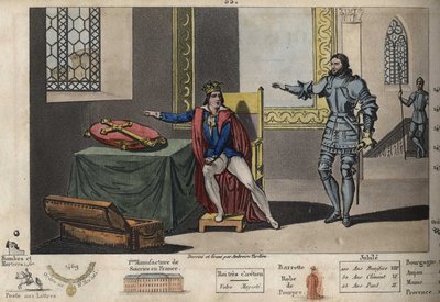 Luís XI (1423-1483) é prisioneiro em Peronne, e do seu apartamento pode ver a torre onde Carlos III morreu após 6 anos de cativeiro. Ele só recuperou a liberdade depois de jurar na Cruz de Carlos Magno que manteria fiel o tratado que de Ambroise Tardieu