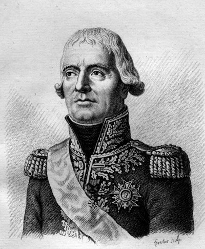 retrato de Jean Mathieu Philibert, Conde Serurier (1742-1819), - em "Portraits des generaux francais en suite les victoires et conquetes des Francais". Gravado por Ambroise Tardieu em 1818. Colecção Stella. de Ambroise Tardieu
