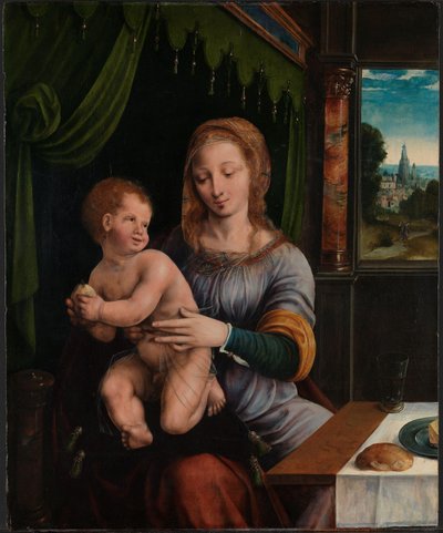 A Madonna e a Criança de Ambrosius (attr. to) Benson