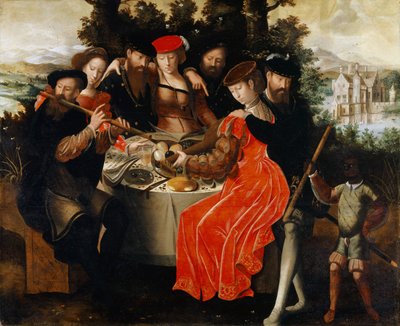 Empresa de criação de música ao ar livre, c.1540-50 de Ambrosius Benson