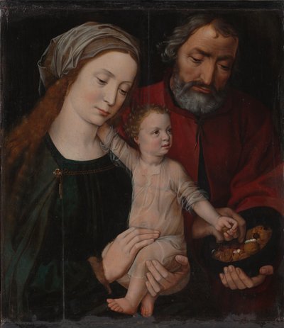 A Sagrada Família, 1525-1530. de Ambrosius Benson