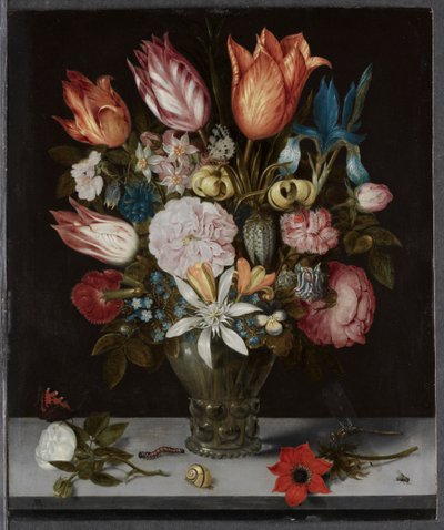 Flowers in a Glass, 1606. de Ambrosius Bosschaert