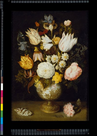 Um vaso de flores, c. 1609 (óleo sobre cobre) de Ambrosius the Elder Bosschaert