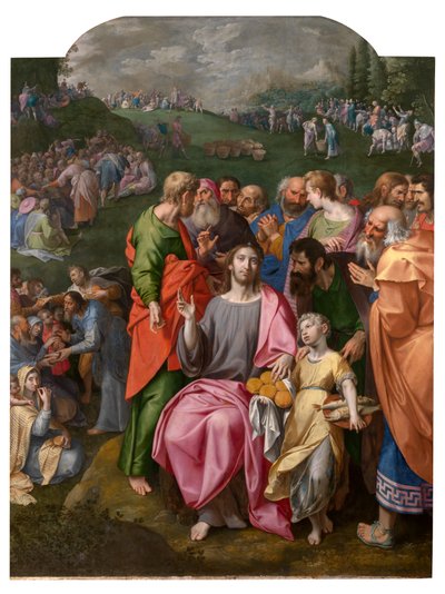 A multiplicação dos pães e dos peixes de Ambrosius the Elder Francken or Franck