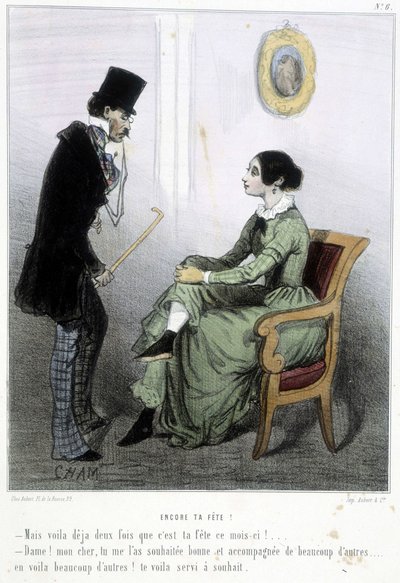 - em "Madeleines" de Cham, c.1870-1880 de Amédée de Noé