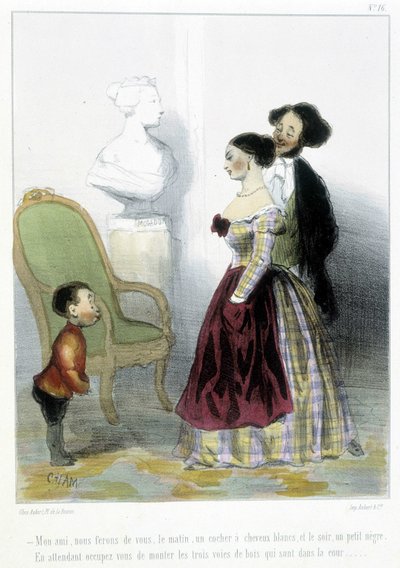 Caricatura - em "Madeleines" de Cham, c.1870-1880 de Amédée de Noé