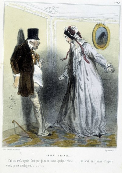 Crrré chien - em "Madeleines" de Cham, c.1870-1880 de Amédée de Noé