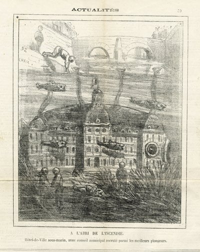 Ilustração de Cham (1819-1879) em Le Charivari de Amédée de Noé