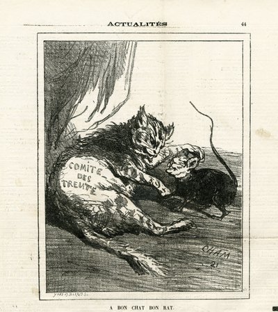 Ilustração de Cham (1819-1879) em Le Charivari de Amédée de Noé