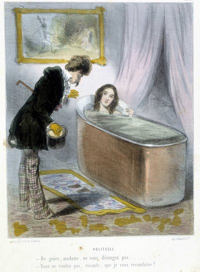 Politesse - em "Madeleines" de Cham, c.1870-1880 de Amédée de Noé