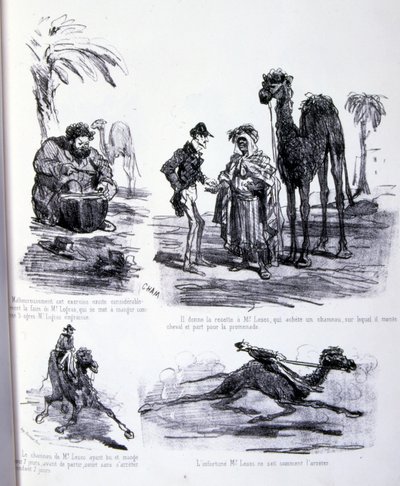 ilustração para A Arte de engordar e perder peso de Amédée de Noé