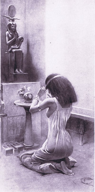 Uma mulher egípcia em suas devoções, 1925 de Amedee Forestier