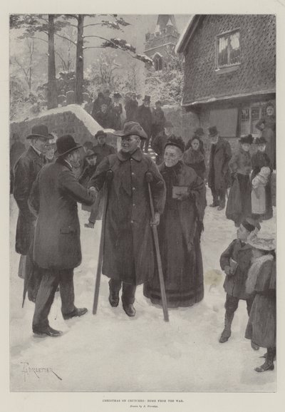 Natal em muletas, casa da guerra de Amedee Forestier