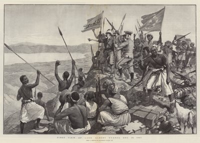 Primeira vista do lago Albert Nyanza, 13 de dezembro de 1887 de Amedee Forestier