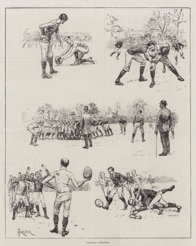 Esboços De Futebol de Amedee Forestier