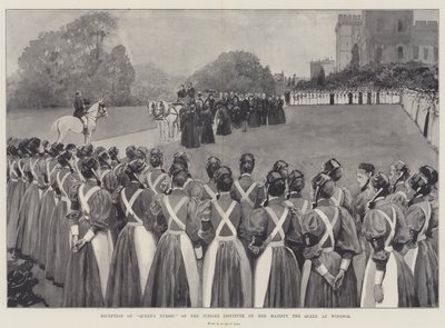 Recepção das Enfermeiras da Rainha do Instituto do Jubileu por Sua Majestade a Rainha em Windsor de Amedee Forestier