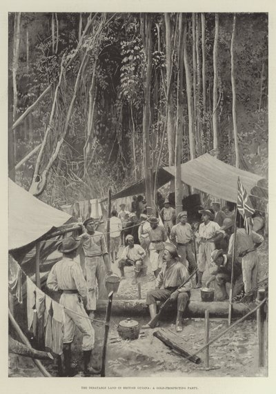 A terra discutível na Guiana Inglesa, um partido de prospecção de ouro de Amedee Forestier