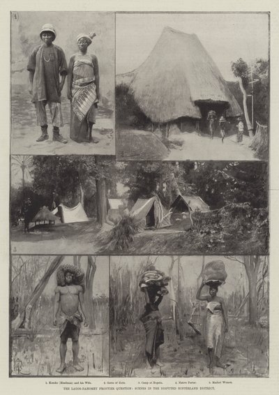 A questão da fronteira de Lagos-Daomé, cenas no distrito do Sertão disputado de Amedee Forestier
