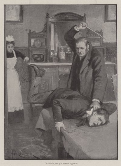 O chicote de equitação, por George Gissing de Amedee Forestier