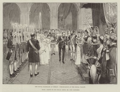 O casamento real em Berlim, Torch-Dance no Royal Palace de Amedee Forestier