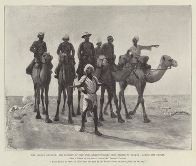 The Soudan Advance, a jornada de cinco correspondentes de guerra de Berber a Suakim, através do deserto de Amedee Forestier