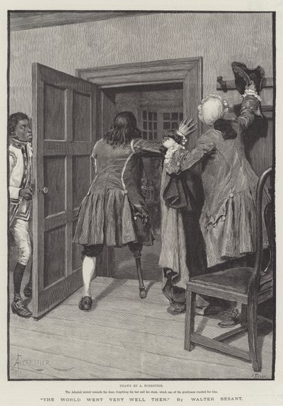O mundo foi muito bem então, por Walter Besant de Amedee Forestier