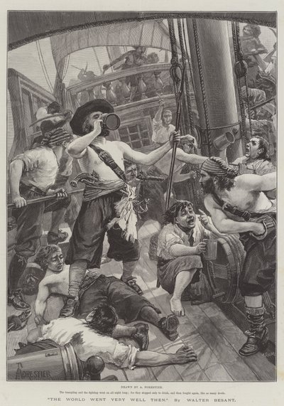 O mundo foi muito bem então, por Walter Besant de Amedee Forestier