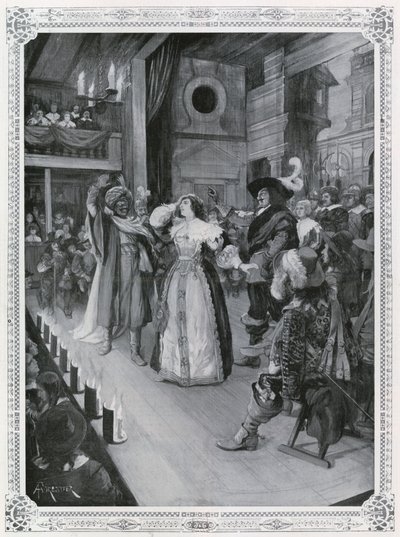 Mulheres aparecem no palco pela primeira vez: Otelo, produzido em dezembro de 1660 de Amedee Forestier
