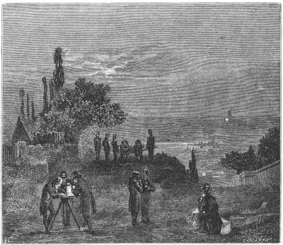 Experiência para calcular a velocidade do som no ar, Paris, 1822 1873 de Amedee Guillemin