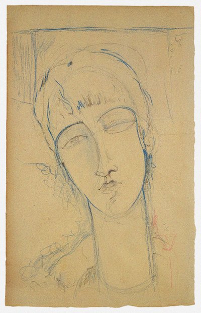 Anna Akhmatova Retrato de uma mulher vermelha, 1915 de Amedeo Modigliani